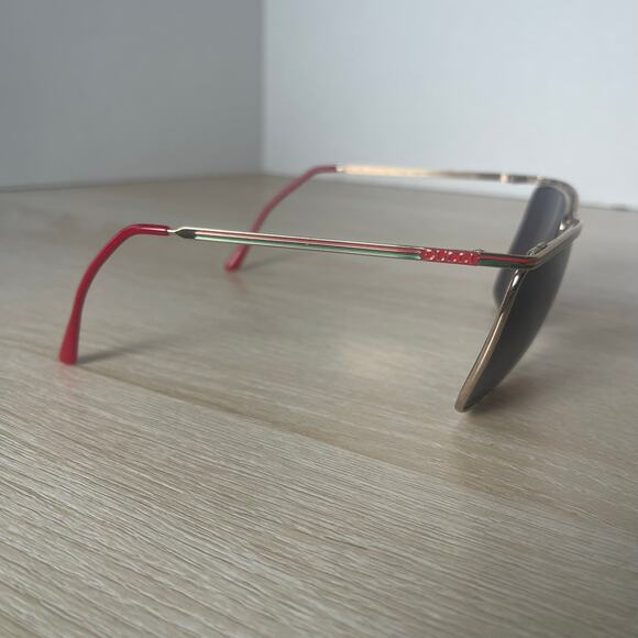 Vintage Gucci GG2204 16A Eyeglasses Sunglasses Gold FRAMES ONLY Made in Italy - Picture 10 of 10